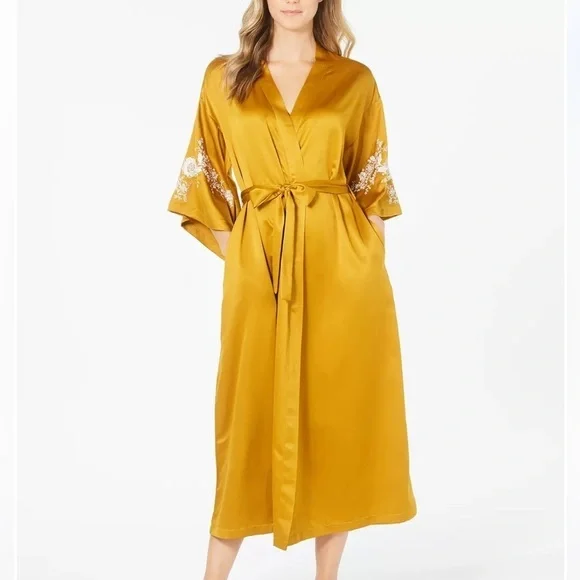 Luxurious Gold/Yellow Silky Kimono from Macy’s (INC). Sold out. Rarely worn! - Picture 6 of 14